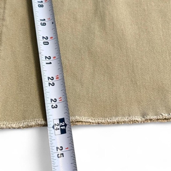 Women's Tan Wide-Leg cropped jeans. 26” - Picture 5 of 6